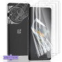 Zhiihorr Protection Écran pour OnePlus 12, Flexible/Anti-Rayures/HD [3 Pièces Souple TPU Film + 3 Pièces Verre Trempé Protecteur