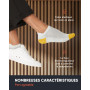 FM London Lot de 8 Paires de Chaussettes pour Homme en Bambou, Socquettes pour Homme, Chaussettes de Running, Respirantes, Résis