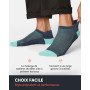 FM London Lot de 8 Paires de Chaussettes pour Homme en Bambou, Socquettes pour Homme, Chaussettes de Running, Respirantes, Résis