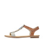 Rieker Femme Sandales 64265, Dame Sandales Fines