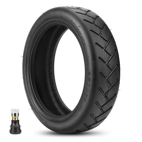Amitor Pneu Sans Chambre a air 250x54 pour Xiaomi 4 Trotinette Électrique, Pneu Tubeless 10 Pouces Trotinette 250x54 avec Valve