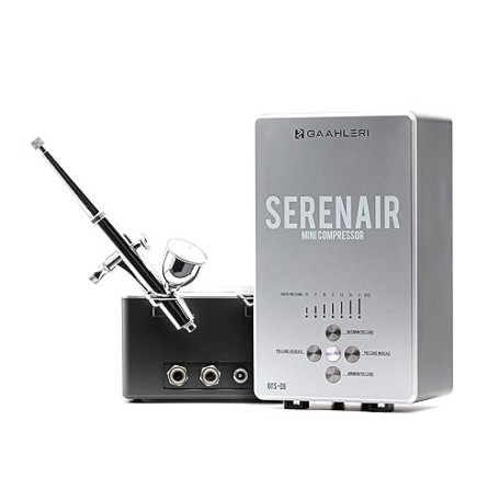 Gaahleri Kit aérographe, série Ambition GTS-06, aérographe et compresseur d'air avec contrôle d'air