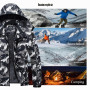 MAGCOMSEN Vestes d'hiver imperméables pour hommes Manteau chaud de ski et de neige Veste de montagne coupe-vent avec capuche amo