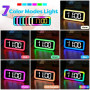 MOSUO Réveil Numérique, Reveil Enfant Lumineux avec Veilleuse 7 Couleurs, LED Horloge Digitale, Ado Reveil Matin, avec 2 Modes d