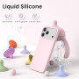 ORNARTO Coque pour iPhone 17 Pro Max (6,9") - Silicone Liquide Anti-Dérapant, Protection Anti-Choc Complète, Intérieur Doux Micr