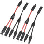 DODUOS 2 Paire Solaire Panneau Câble Connecteur Professionnel (1 à 2 branches) Y Connecteurs Câble Solairede Panneau Solaire MMF
