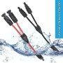 DODUOS 2 Paire Solaire Panneau Câble Connecteur Professionnel (1 à 2 branches) Y Connecteurs Câble Solairede Panneau Solaire MMF