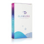 Glamlens lentilles de couleur vert naturelles colorées très haute opacité Mirel Green + étuis à lentilles de contact I 1 paire (