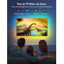 Govee Bande Lumineuse TV, 3,8m Rétroéclairage RGBIC pour TV 55-65 inch, Ruban LED Smart, Bluetooth 2,4G Wi-Fi Contrôle, Fonction