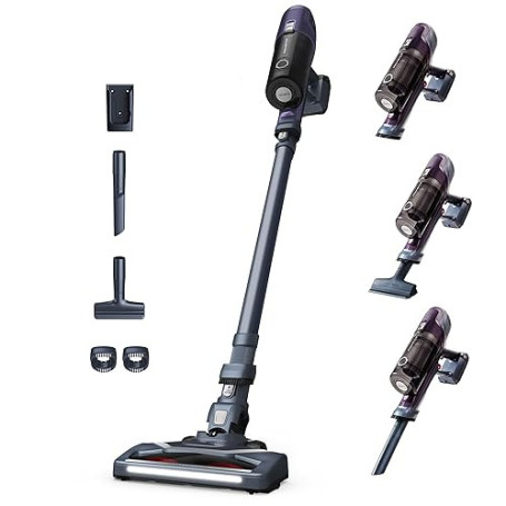 Rowenta X-Pert 6.60 Aspirateur Balai sans fil, Léger, Puissance 100W, Autonomie 45min, Efficace sur tous Types de Sols, LED RH68