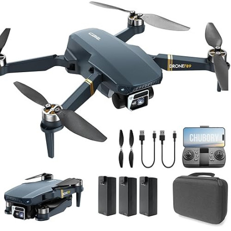 Drone avec caméra 4K UHD pour adultes et débutants, 84 min de vol (3 batteries), portée 800 m, moteur sans balais, maintien d’al