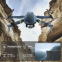 Drone avec caméra 4K UHD pour adultes et débutants, 84 min de vol (3 batteries), portée 800 m, moteur sans balais, maintien d’al