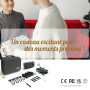 Drone avec caméra 4K UHD pour adultes et débutants, 84 min de vol (3 batteries), portée 800 m, moteur sans balais, maintien d’al