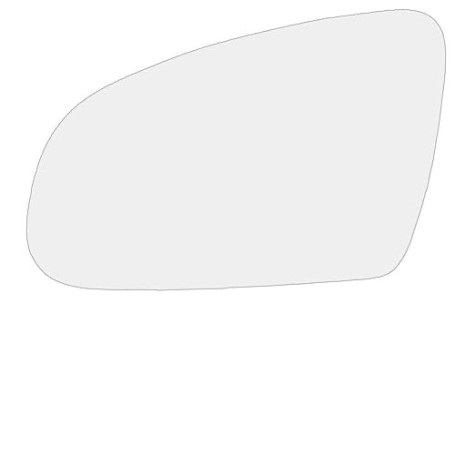 Ruolin Verre de Rétroviseur Gauche, Rétroviseur de Voiture en Verre Chauffant Rétroviseur Extérieur Gauche Compatible avec Hyund