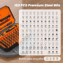 JOREST 115 en 1 Kit de Tournevis de Précision, Mini Magnétique Outils de Réparation avec Torx, Pour PC, Computer, iphone, Macboo