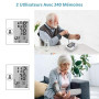 GPZON Tensiomètre Électronique Professionnel Pour Le Haut du Bras, Manchette ajustable 22cm-42cm, Mémoire 2x120, Blanc