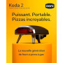 Ooni Koda 2 Four à Pizza au Gaz 14" – Noir Fonte – Four a Pizza Gaz Portable avec Technologie Gaz G2 – Compact et Puissant – Piz