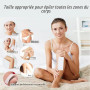 Lot de 400 bandes de cire non tissée, pour cire chaude et pâte à sucre, épilation totale des jambes, poitrine, dos, parties inti