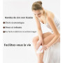Lot de 400 bandes de cire non tissée, pour cire chaude et pâte à sucre, épilation totale des jambes, poitrine, dos, parties inti