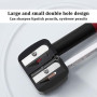 QEDBOJE 2 Pièces Taille-Crayon Universel pour Maquillage, Taille-Crayon Cosmétique pour Crayons à Sourcils, Crayons à Lèvres, Ey