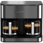 ProfiCook® PC-KAD 1308 Machine à café double, 3,6 l, jusqu'à 32 tasses, 2 systèmes de percolation séparés, boîtier en acier inox