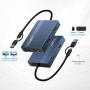 Acasis Adaptateur DisplayLink USB C vers Double HDMI, 2 HDMI, 100 W PD Charging, Station d'accueil DisplayLink pour Apple Mac M1