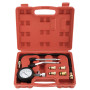 FreeTec Coffret de compressiomètre Set de compresseur Testeur de compression pour Moteur Essence 0-300 PSI / 0-20 Bar Rouge