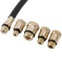 FreeTec Coffret de compressiomètre Set de compresseur Testeur de compression pour Moteur Essence 0-300 PSI / 0-20 Bar Rouge