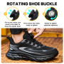QCCQ Chaussures de Sécurité Hommes Femmes Légère Baskets de Securite Embout Acier Protection Chaussures de Travail Anti-Perforat