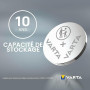VARTA Piles Bouton CR2032, lot de 5, Power on Demand, Lithium, 3V, emballage sécurisé pour les enfants, pour petits appareils él