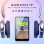 Fanvace Lecteur MP3 16 Go avec Bluetooth et WiFi, 2000 mAh Lecteur MP3 MP4 avec écran Tactile 4" et Haut-Parleur, lecteurs de Mu