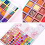Palette de fard à paupières 99 couleurs, palette de maquillage de fusion de couleurs arc-en-ciel scintillantes mates, fard à pau