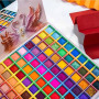 Palette de fard à paupières 99 couleurs, palette de maquillage de fusion de couleurs arc-en-ciel scintillantes mates, fard à pau