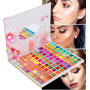 Palette de fard à paupières 99 couleurs, palette de maquillage de fusion de couleurs arc-en-ciel scintillantes mates, fard à pau