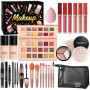 Kit de Maquillage Complet, Coffret Cadeau de Maquillage Femme Ado Fille, Coffret de Maquillage avec Ombres Paupière, Fond de Tei