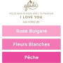 Glade Bougie Parfumée – Certifiée Vegan – Parfum I Love You - Infusé aux Huiles Essentielles –Formule Sans Huile de Palme – dure