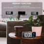 LATEC Réveil numérique avec LED température Affichage Horloge avec 10 Sons d'alarme Port de Charge USB gradateur de luminosité r