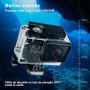 REDTRON Boîtier Etanche pour GoPro Hero 5/6/7, Boîtier Plongée Etanche de 60 M avec Mont Thumbscrew et 12 Insert Anti-buée Acces