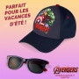 Marvel Spiderman Lunettes de Soleil et Casquette Enfant Respirante Réglable Lunettes de Soleil UV400 Accessoire Enfant Été Voyag