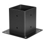 VEVOR Kit Supports de Pergola, Lot de 8, Support de Poteau Bois 92x92 mm, 4 Supports d'angle 3 Voies, 4 Bases de Poteaux, Acier