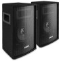 VONYX SL8 Pack 2 Enceintes Passives 8" (800 W Max), Sonorisation DJ Compacte et Puissante, Système Sono 2-Voies avec Poignées et