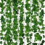 ADORAMOUR Guirlandes de Lierre Artificiel - Lot de 6, Longueur de 210cm - Vignes Faux Tombante Réalistes pour Décoration Chambre