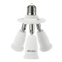 DiCUNO 3 en 1 E27 Socket adaptateur répartiteur, E27 Ampoules LED Standard, support de convertisseur, Lustre Douille avec 360 de