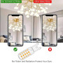 Tailcas Ampoule LED G9, 12PCS Led 3000K 500LM 5W Équivalent 50W Halogène, Lampe Blanc Chaud Non-dimmable Sans Scintillement AC/D