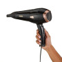 BaByliss Sèche-cheveux Cordkeeper - Sèche-cheveux puissant de 2000W avec 1,65m cordon rétractable, Technologie ionique anti-fris