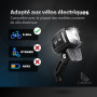 E-mangue Vélo électrique LED lumière de vélo avec réflecteur, StVZO Approbation lumière Avant, LED Feux de stationnement, Phare 