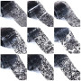 MWOOT Dentelle Autocollant d'ongle Holographique Nail Feuilles, 20pcs, Multicolor, Fleur, Étoilé, Art Déco, Nail Decal