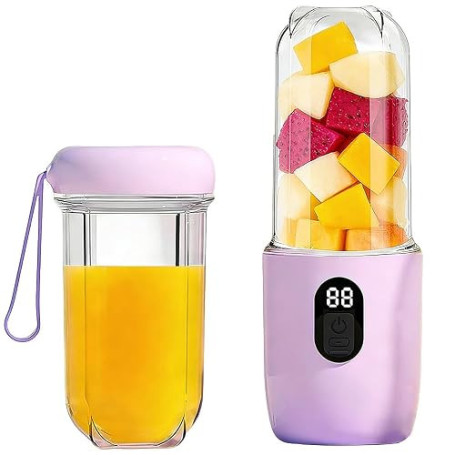 Mixeur portable, appareil à smoothies à emporter pour smoothies et milkshakes, mini blender avec 16 lames, blender portable avec