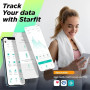 RunSTAR Balance Pese Personne Pour Poids et Masse Grasse, Haute Précision avec Grand Écran, Balance Connectée avec APP 13 Donnée