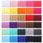 Jollybows 300 Pièces Elastique Cheveux Fille, Petit élastique Cheveux Mini Chouchous Multicolore Accessoire Cheveux Fille pour B